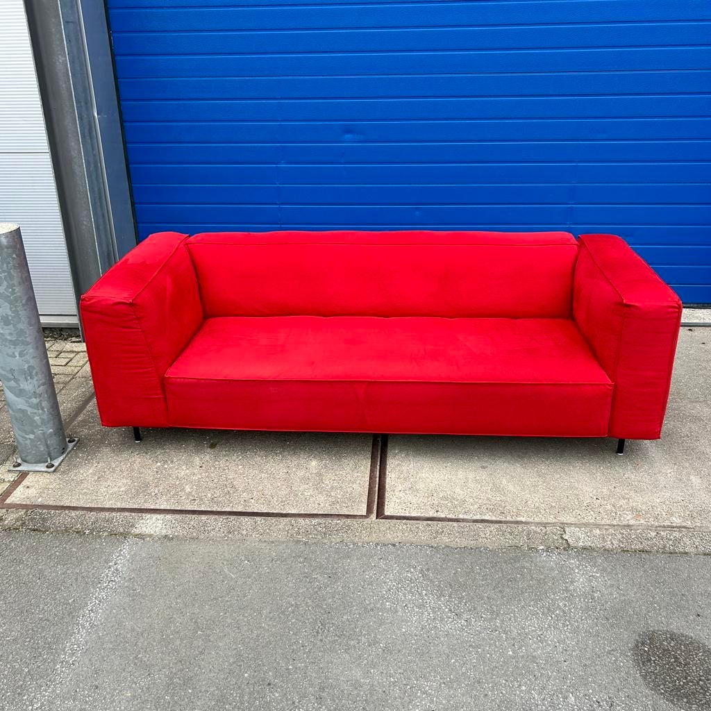 Gelderland design bank 6400 – 3-zits – rood, Ophalen of Verzenden