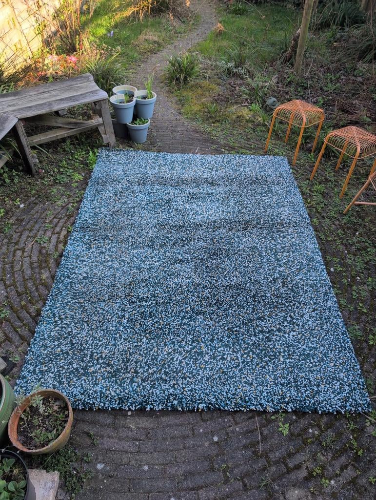 IKEA vindum vloerkleed groen/blauw 170x230 cm, Huis en Inrichting, Stoffering | Tapijten en Kleden, Ophalen, Gebruikt, 200 cm of meer