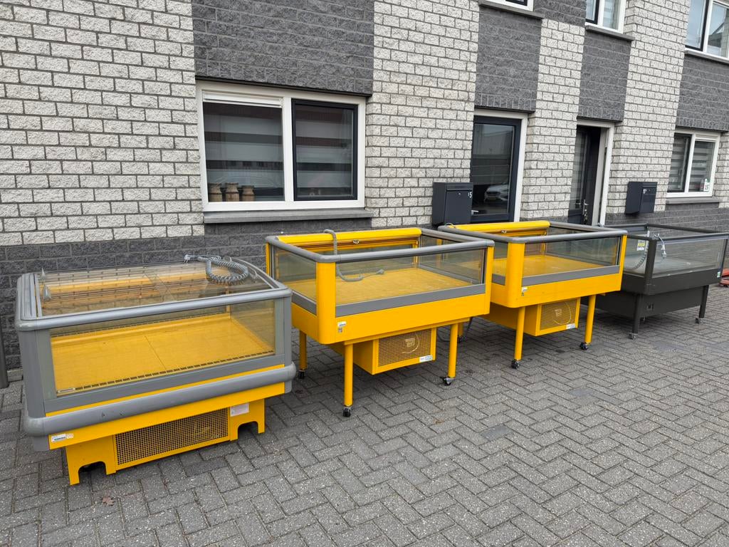 Koeleiland koelvitrine koeling koeltoonbank zuivelkoeling, Zonder vriesvak, 200 liter of meer, 60 cm of meer, 160 cm of meer