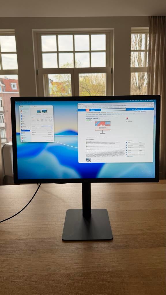 ️ LG UltraFine 24” 4K Monitor-Thunderbolt 3-Perfect for Mac, Computers en Software, Monitoren, IPS, Ophalen of Verzenden, Ingebouwde speakers