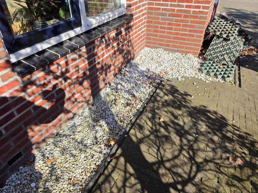 Wit grind en grindplaten - GRATIS, Ophalen, Gebruikt, Wit