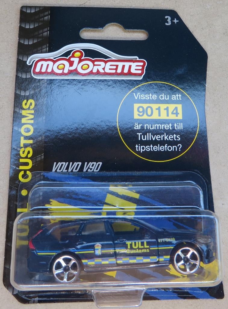 Majorette Volvo V90 TULL - Customs - Douane, Hobby en Vrije tijd, Ophalen of Verzenden, Nieuw, Auto