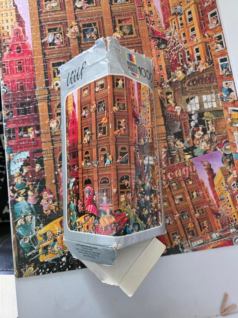 heye Coup Chicago Happy puzzel  1000 stukjes compleet, Hobby en Vrije tijd, Denksport en Puzzels, Ophalen of Verzenden, 500 t/m 1500 stukjes