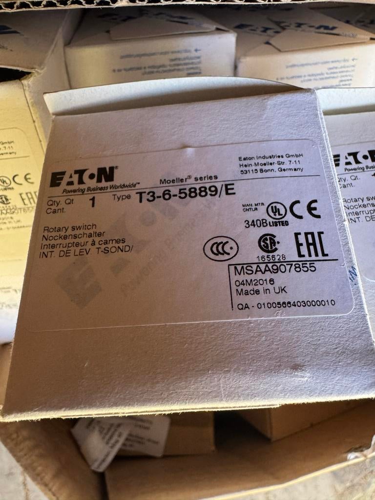 Eaton T3-6-5889/E 10 stuks  Nieuw, Ophalen of Verzenden, Nieuw