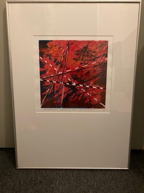 **Bob Kemper – zeefdruk A.P. – gesigneerd**, Antiek en Kunst, Kunst | Schilderijen | Modern, Ophalen