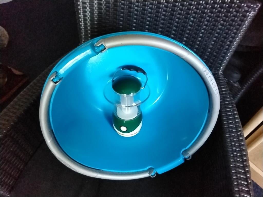 Campinglamp en afwasbak voor camping, Ophalen of Verzenden, Gebruikt