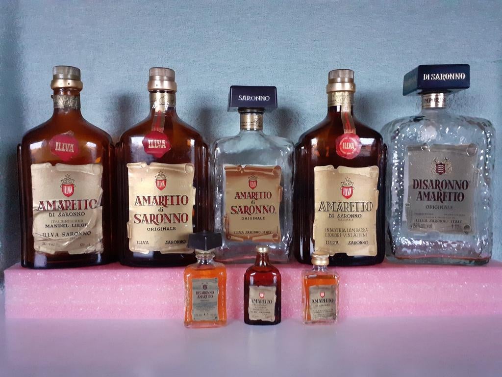 Amaretto di Saronno flessen ( Leeg ), Ophalen of Verzenden, Gebruikt