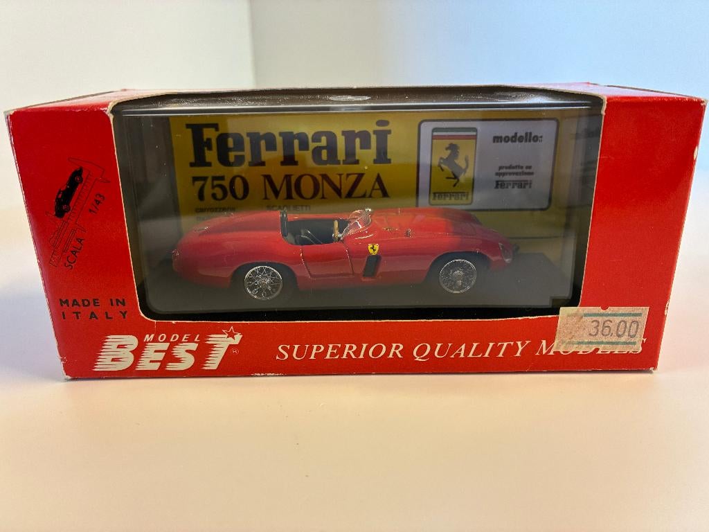 27719: Ferrari 750 Monza "Prova" - Best Model 1:43, Overige merken, Auto, Shop@carrera-toys.com, Ophalen of Verzenden