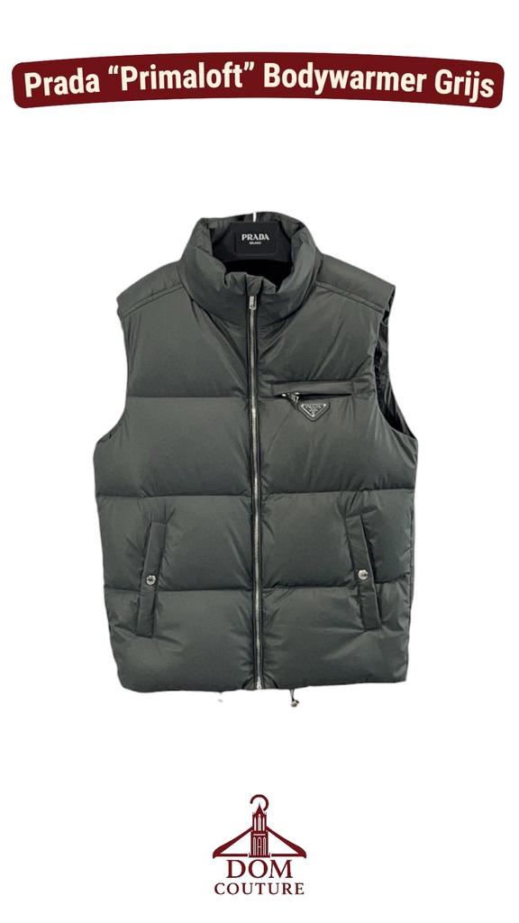 Prada bodywarmer “Primaloft” grijs dons Maat L XL NIEUW!, Kleding | Heren, Bodywarmers, Ophalen of Verzenden, Grijs