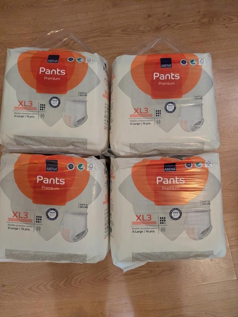 Nieuw! 4 pakken Abena incontinentie broekjes xl3, Diversen, Verpleegmiddelen, Ophalen, Nieuw