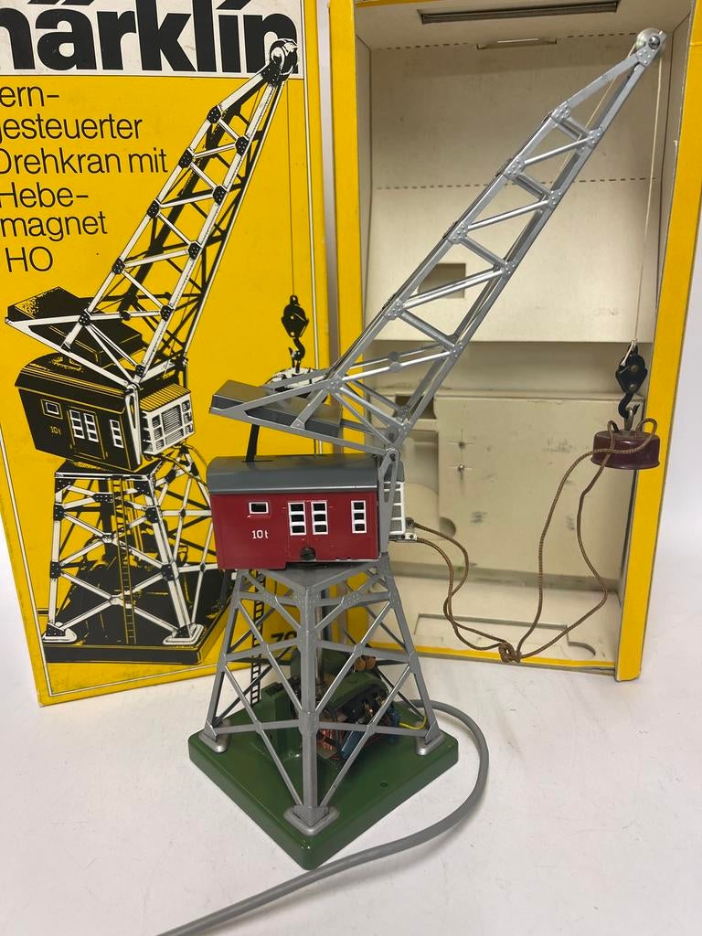 ** NIEUWSTAAT ** Märklin 7051 ** Kraan Compleet + Boekje **4, Hobby en Vrije tijd, Wisselstroom, Overige typen, Ophalen of Verzenden