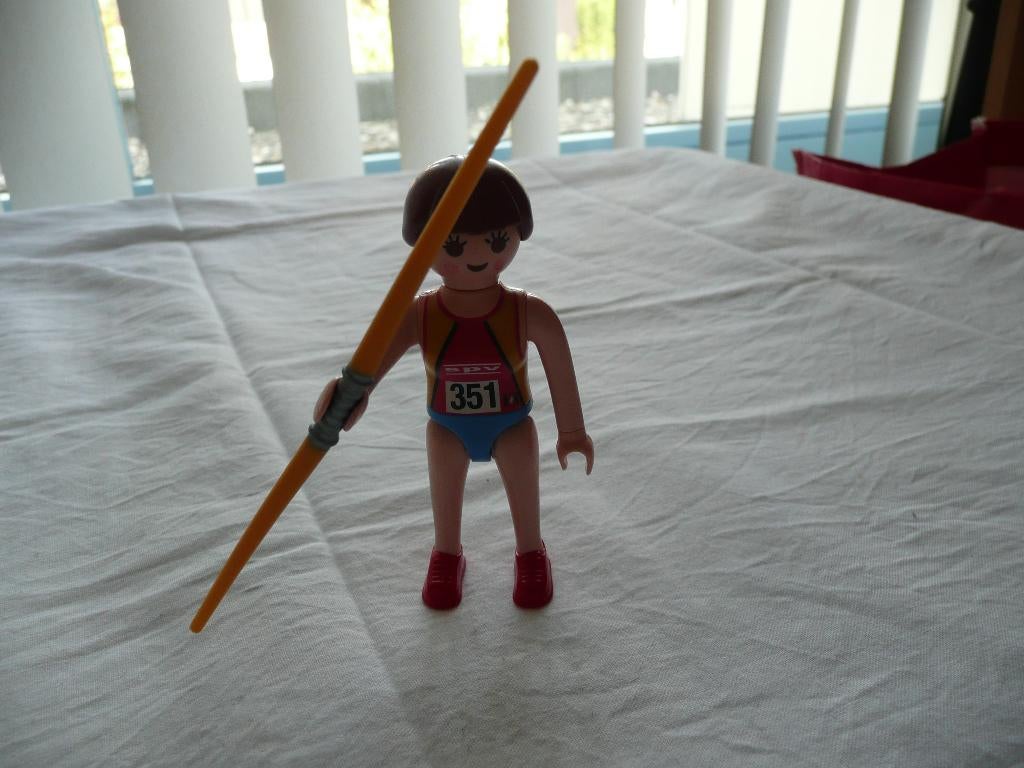 Playmobil sports action speerwerpster, Ophalen of Verzenden, Zo goed als nieuw, Complete set