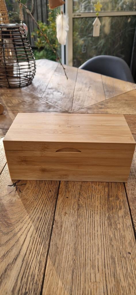 Houten theedoos, Ophalen of Verzenden, Zo goed als nieuw