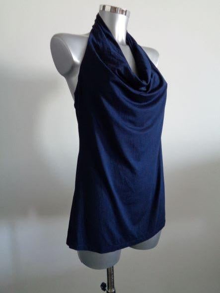 Monique Collignon waterval hals top, maat 44, Nieuw, kaartje, Blauw, Maat 42/44 (L), Nieuw, Ophalen of Verzenden