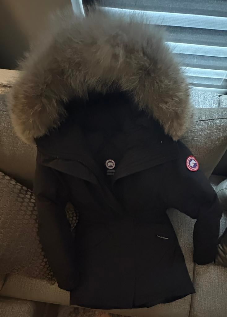 Canada Goose Rossclair Parka Heritage Zwart S - Coyote, Ophalen of Verzenden, Nieuw, Maat 36 (S), Zwart