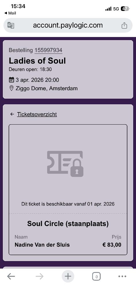 Kaartjes ladies of Soul, Tickets en Kaartjes, Evenementen en Festivals, Twee personen