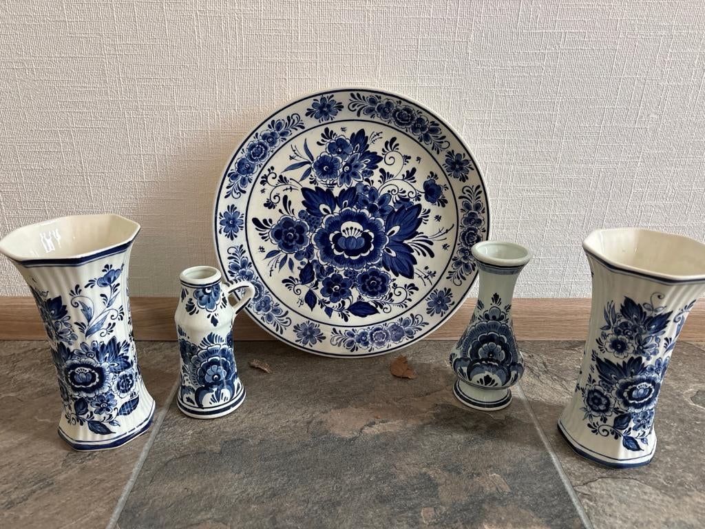 Delfts blauw set 5-delig – Royal Goedewaagen / Delfts Blauw, Ophalen