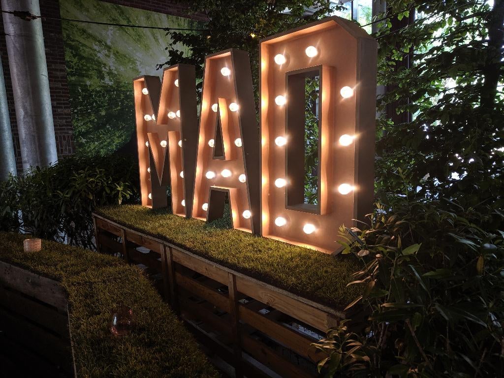 Verhuur Lichtletters, Hobby en Vrije tijd, Feestartikelen | Verhuur, Ophalen of Verzenden, Nieuw, Overige