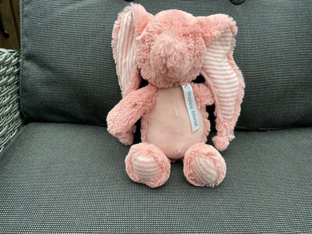 Nieuwe oudroze Happy Horse olifant Emily knuffel, Ophalen, Overige karakters, Happy Horse, Nieuw