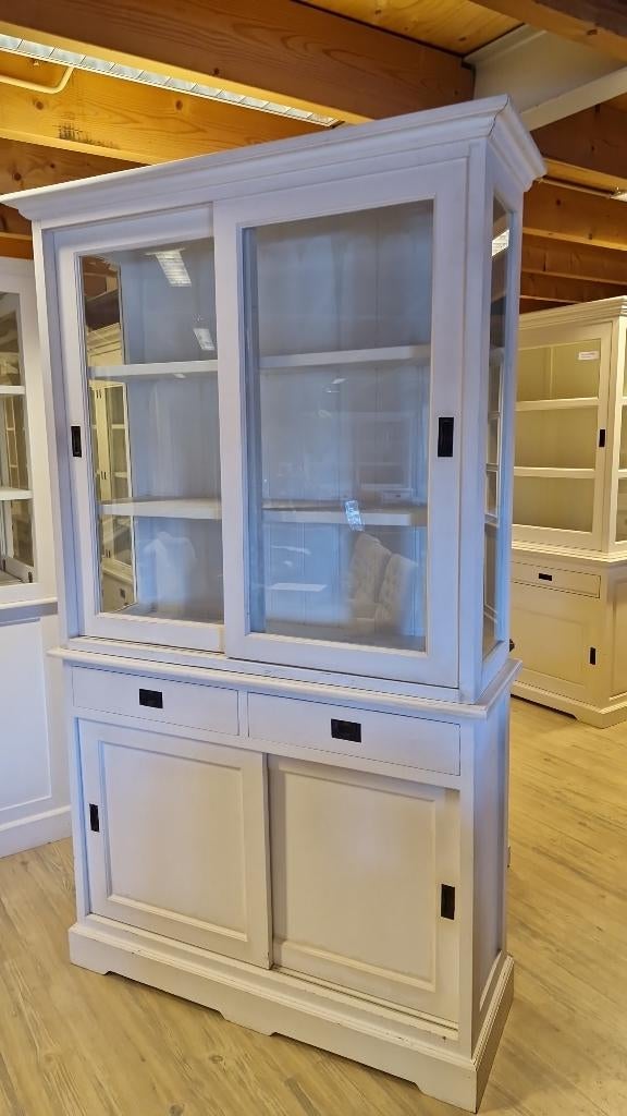 *ACTIE* Mooie Brocante Witte Buffetkast Grutterskast (2616), Gebruikt, Landelijke Brocante Buffetkast Kleur witte Gratis Bezorging