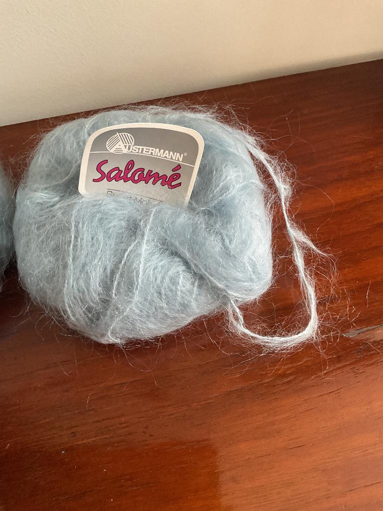 Prachtige breiwol, top kwaliteit, lichtblauw, mohair, 100 gr, Ophalen of Verzenden, Nieuw, Breien of Haken, Wol of Garen