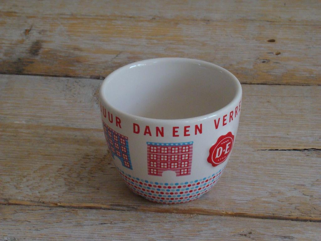 Kop-en-schotel, Douwe Egberts, Royal Raja, zo goed als nieuw, Ophalen of Verzenden, Zo goed als nieuw, Overige stijlen, Kop(pen) en/of Schotel(s)