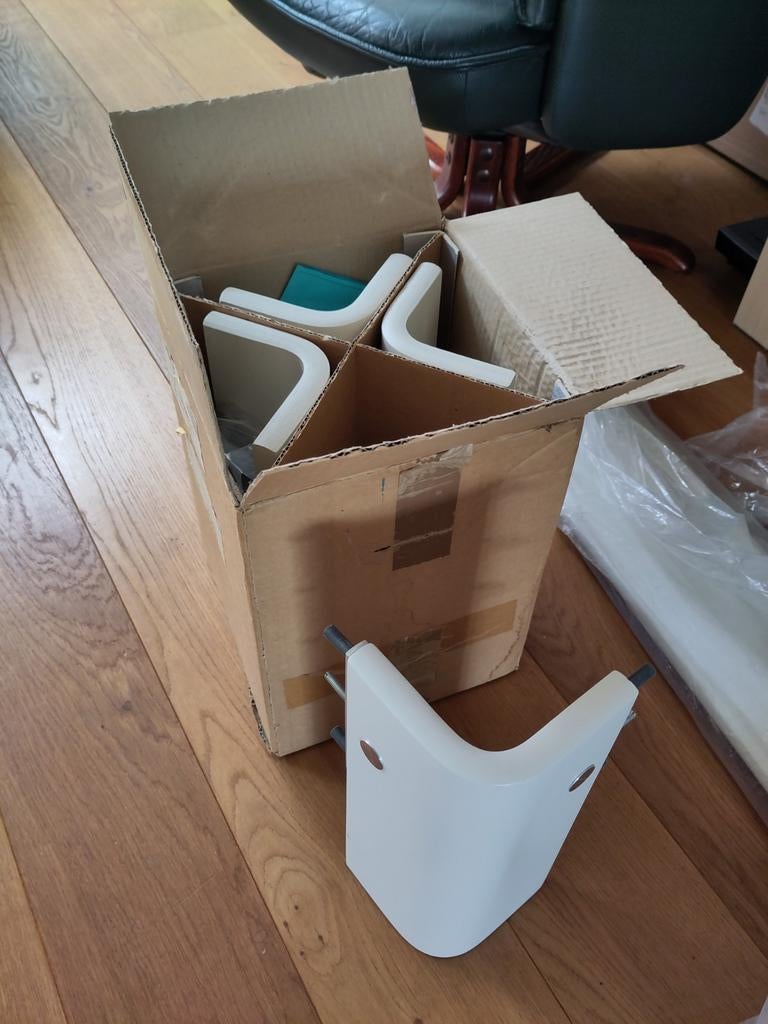 Auping Auronde 1000 bedframe 90x200 (1 persoon), Ophalen, 90 cm, Eenpersoons, Wit