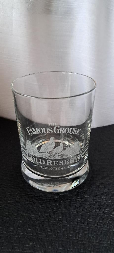 THE FAMOUS GROUSE GOLD RESERVE glas, Ophalen of Verzenden, Zo goed als nieuw, Borrel- of Shotglas