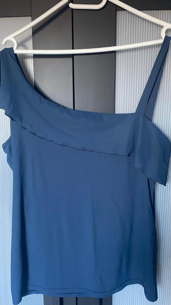Studio Anneloes Indigoblauwe travelstof top XL, Ophalen, Blauw, Maat 46/48 (XL) of groter, Zo goed als nieuw