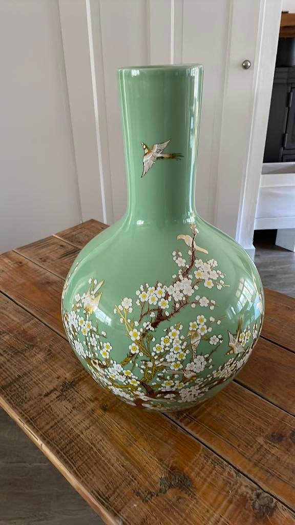 Keramieke vaas, Huis en Inrichting, Woonaccessoires | Vazen, Ophalen, Overige kleuren, Aardewerk of Porselein, Zo goed als nieuw