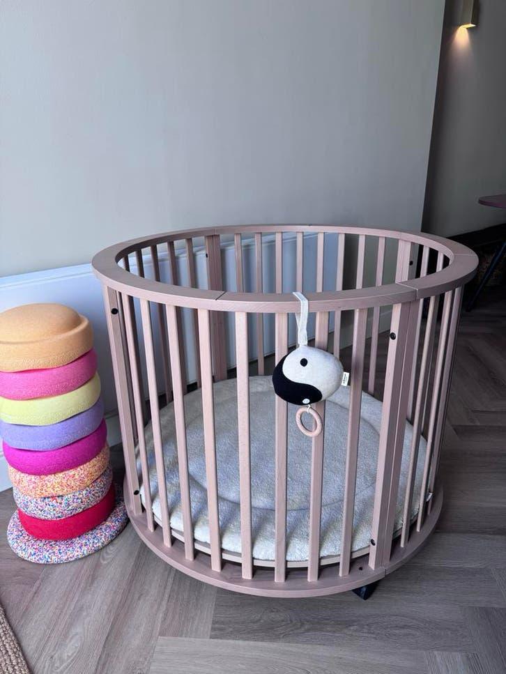 Europe Baby ronde box Naturel, Ophalen of Verzenden, Zo goed als nieuw, Rond, Boxkleed