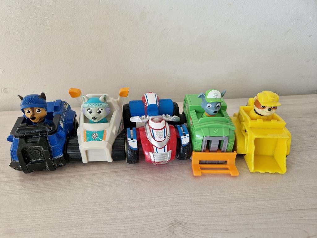 Paw patrol auto's 5 stuks, Ophalen of Verzenden