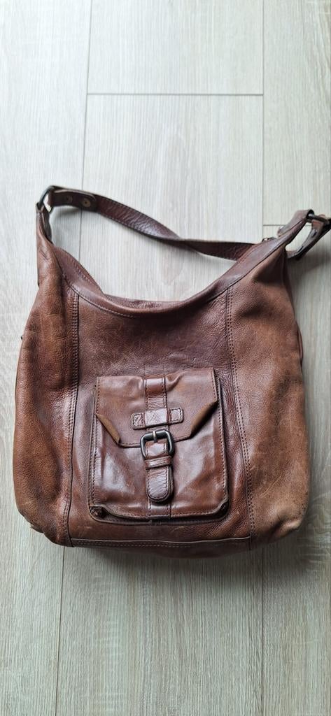 Leren tas Spikes & Sparrow - Gebruikt, goede staat, Ophalen of Verzenden, Gebruikt, Bruin, Handtas