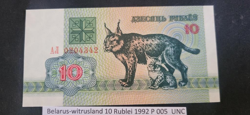 Belarus 10 Roebel 1992 P005 P5  UNC, Ophalen of Verzenden