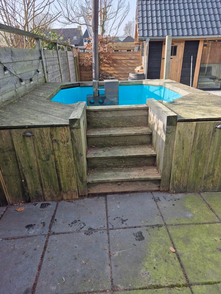 Grote Hottub 220x220x120cm, Ophalen, Gebruikt