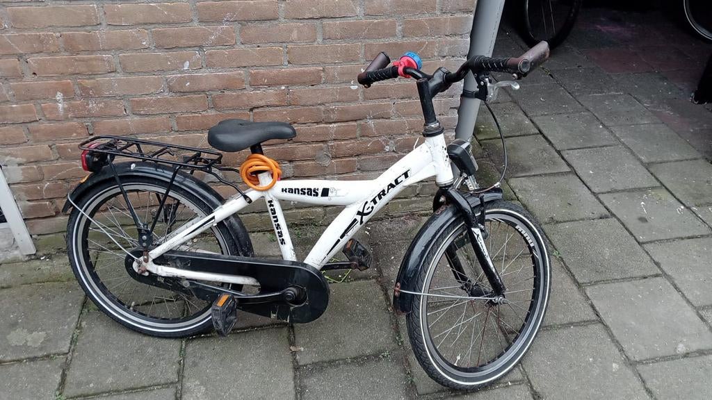 Kinderfiets Kansas X-Tract 20 inch - Wit, Fietsen en Brommers, Fietsen | Kinderfietsjes, Gebruikt, 16 tot 20 inch, Ophalen