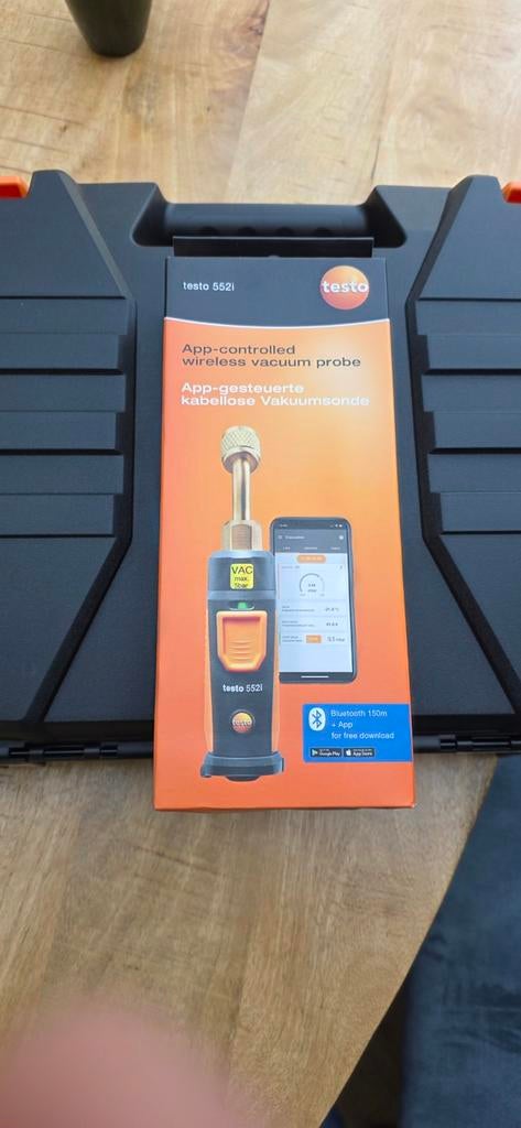 Testo 552i draadloze vacuüm meter nieuw met certificaat, Doe-het-zelf en Verbouw, Ophalen of Verzenden