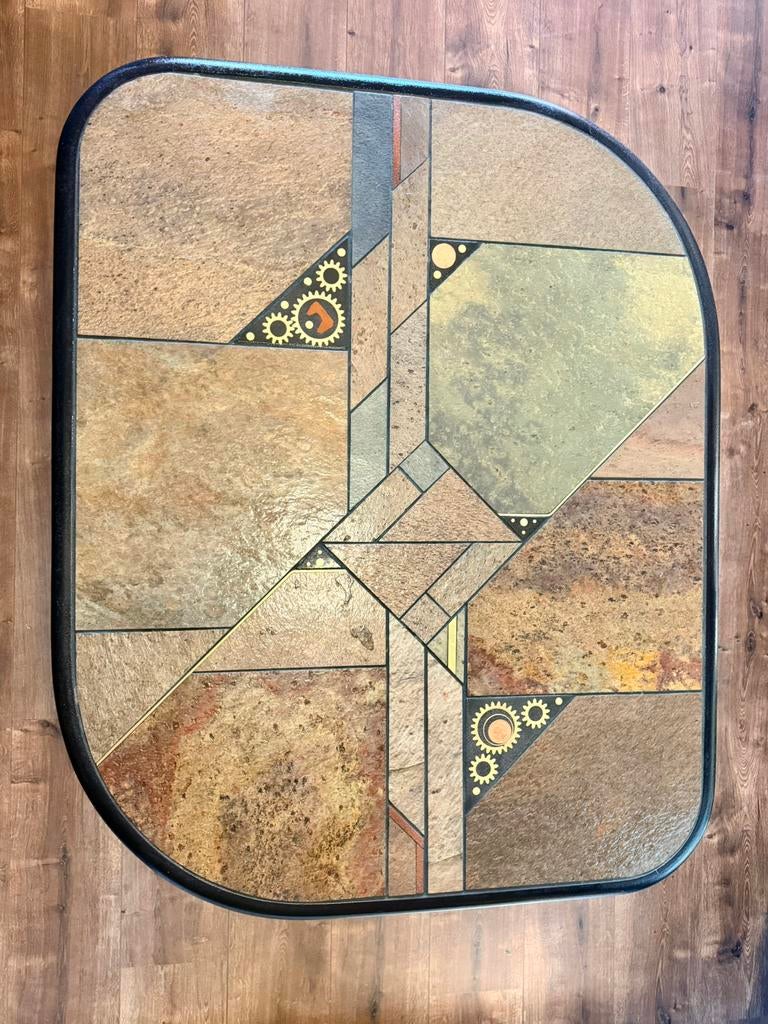 Brutalistische stenen salontafel paul kingma stijl design, Huis en Inrichting, Tafels | Salontafels, Ophalen, Overige materialen