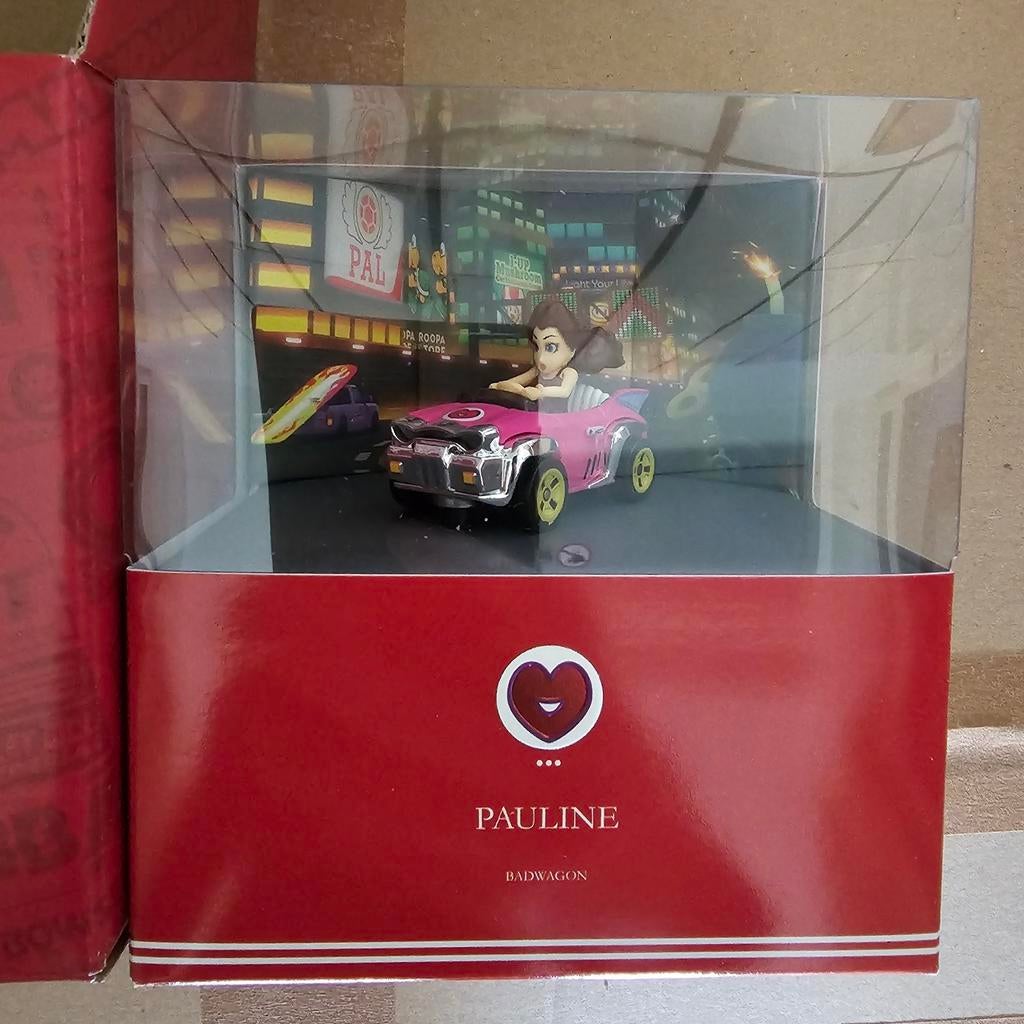 Hot Wheels Mario Kart Pauline Badwagon, Service.europe@mattel.com, Nieuw, Ophalen of Verzenden, Mattel