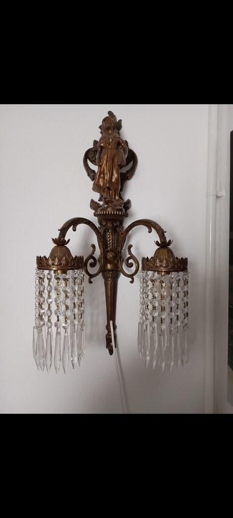 Bronzen wandlamp., Ophalen of Verzenden, Zo goed als nieuw