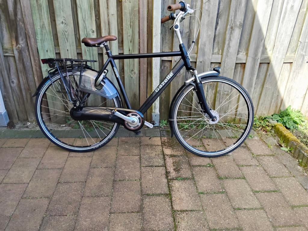 Gazelle herenfiets, Ophalen, Gebruikt, Versnellingen, 57 tot 61 cm