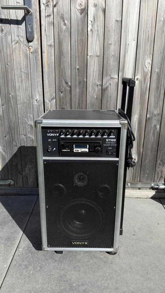 Vonyx ST100 mobiele geluidsinstallatie met Bluetooth, Ophalen, Gebruikt, Complete set