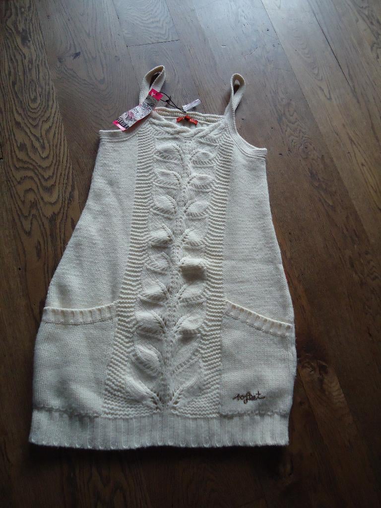 Nieuwe beige lamswollen 10 Feet tuniek/jurk maat L, Kleding | Dames, Jurken, Maat 38/40 (M), 10 Feet, Beige, Nieuw