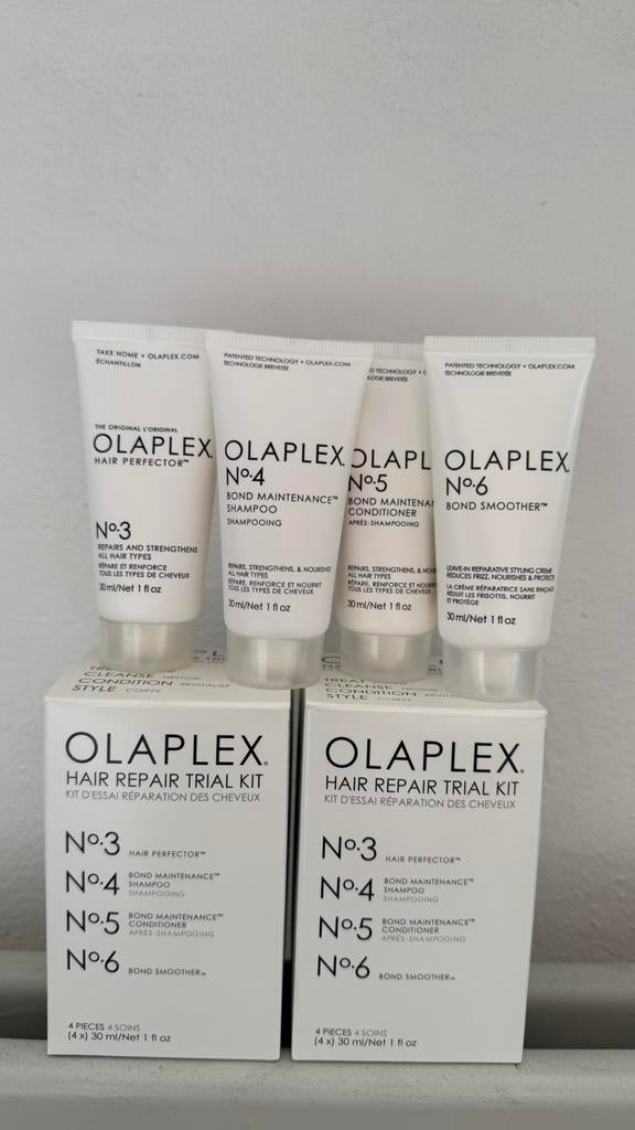 Olaplex Hair Repair Trial Kit (4x 30ml) - Nieuw in doos, Ophalen of Verzenden, Nieuw, Haarverzorger of -hersteller