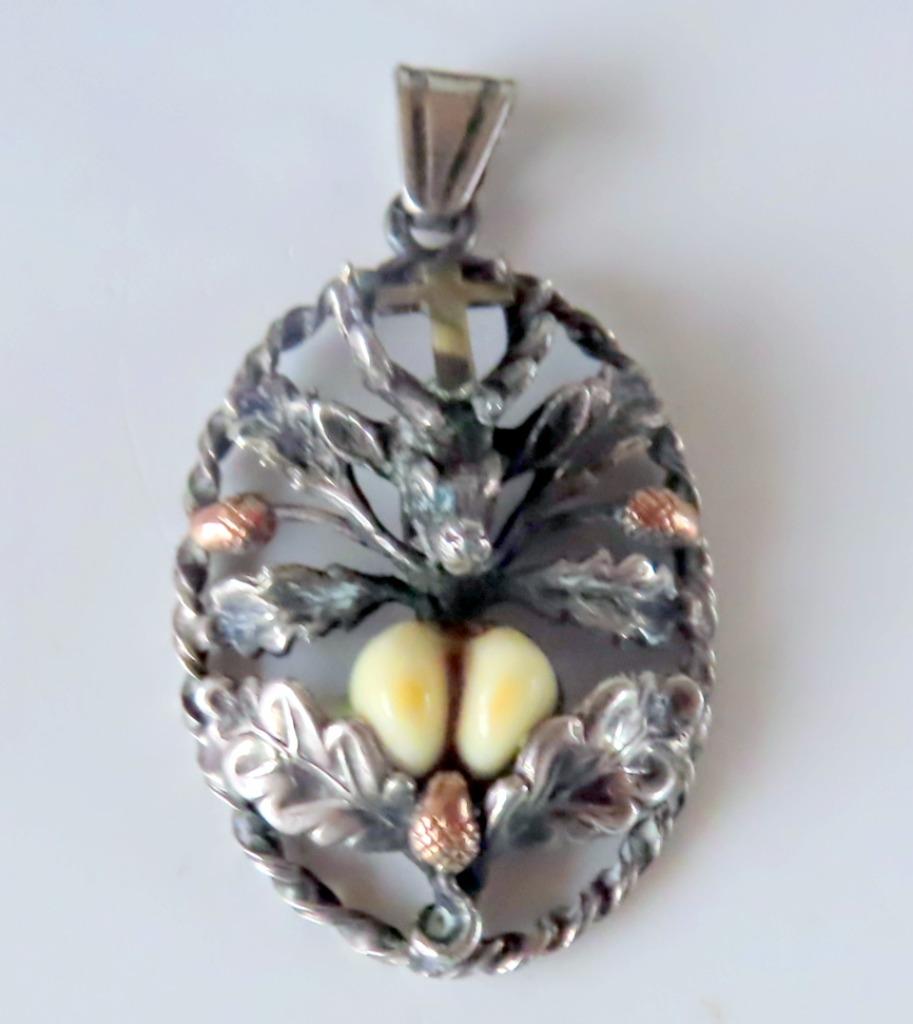 Uit inboedel: Antiek apart zilveren jachttrofee hanger , in, Verzenden, Zilver