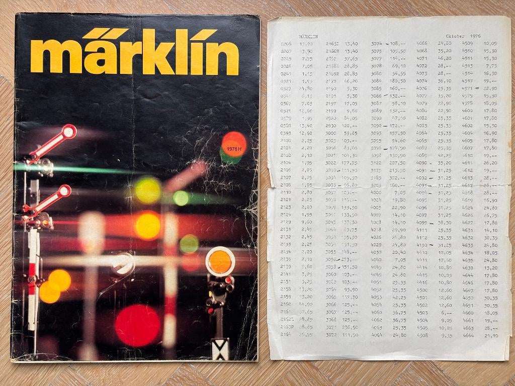Märklin catalogus 1976 met prijslijst, Hobby en Vrije tijd, Wisselstroom, Gebruikt, Analoog, Märklin
