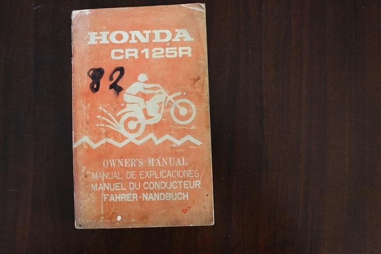 Honda CR125R 1982 motorcycle owner's manual CR 125 R, Ophalen of Verzenden, Honda