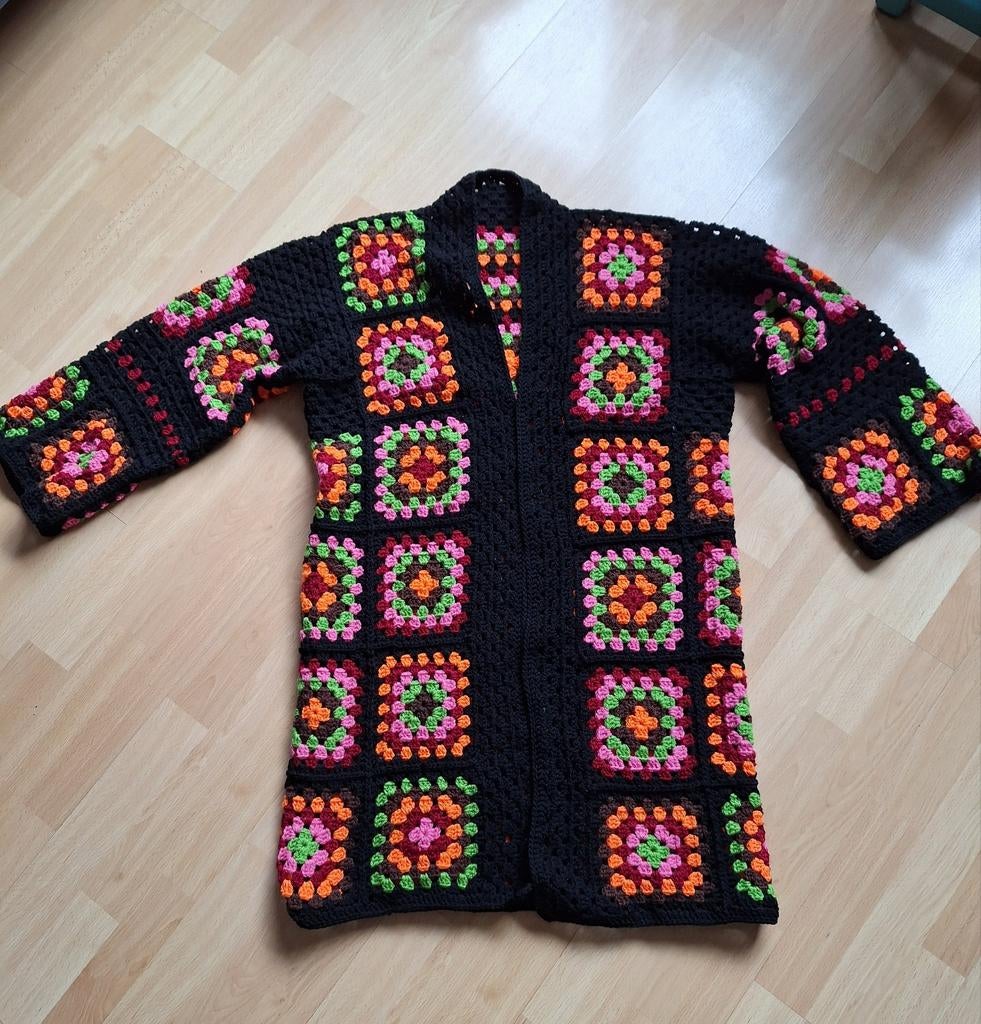 Gehaakt granny vest multicolor, Ophalen of Verzenden, Nieuw, Haken, Overige typen