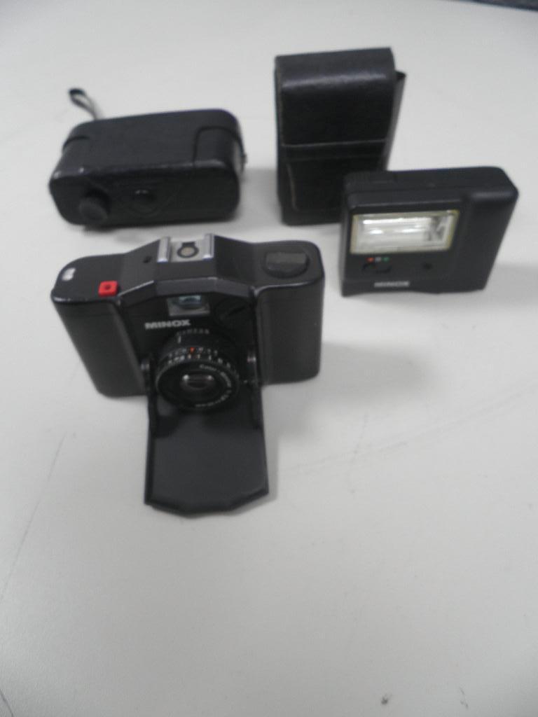 minox el met flits en tas, Ophalen of Verzenden, Gebruikt, Compact, Overige Merken