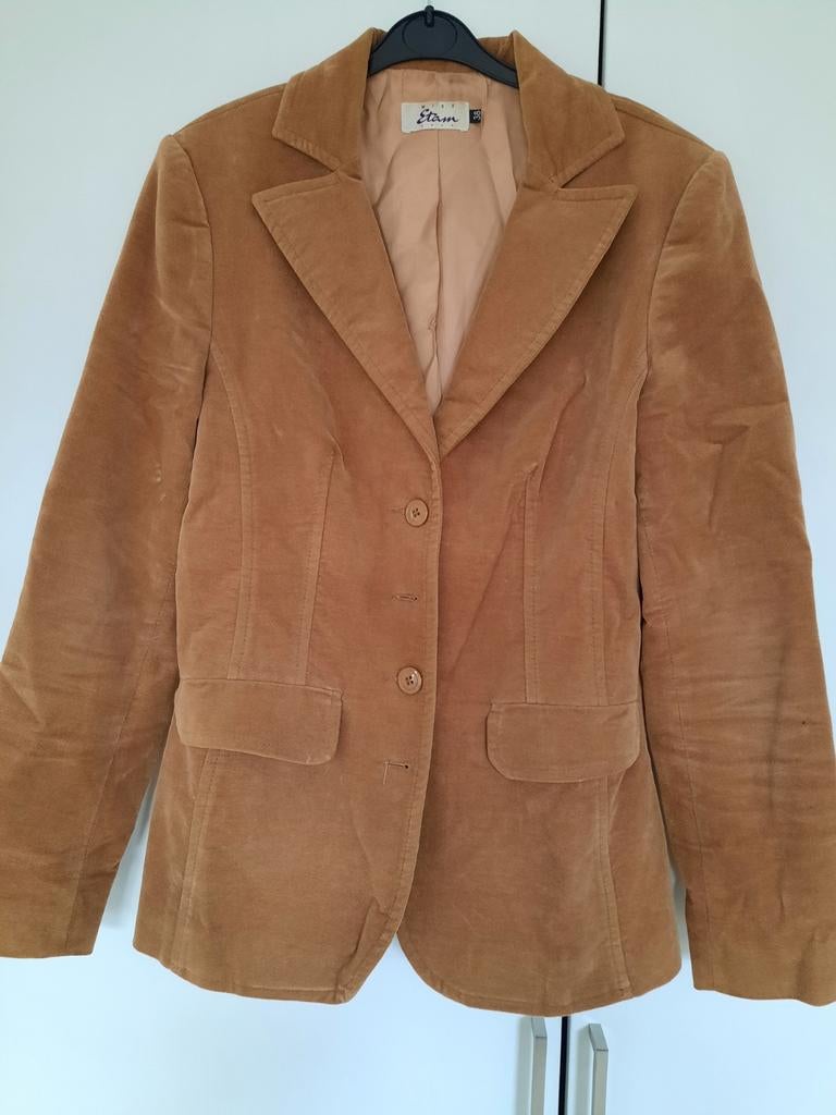 vintage colbert mt S, Bruin, Ophalen of Verzenden, Jasje, Maat 36 (S)